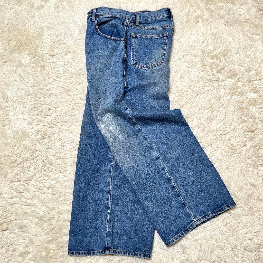 J.W.ANDERSON ダメージ加工デニムパンツ US 36