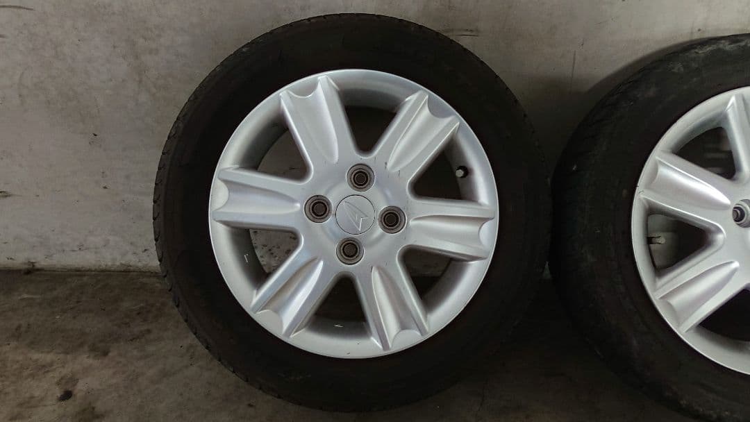 ダイハツ純正14インチアルミホイール+夏タイヤセット