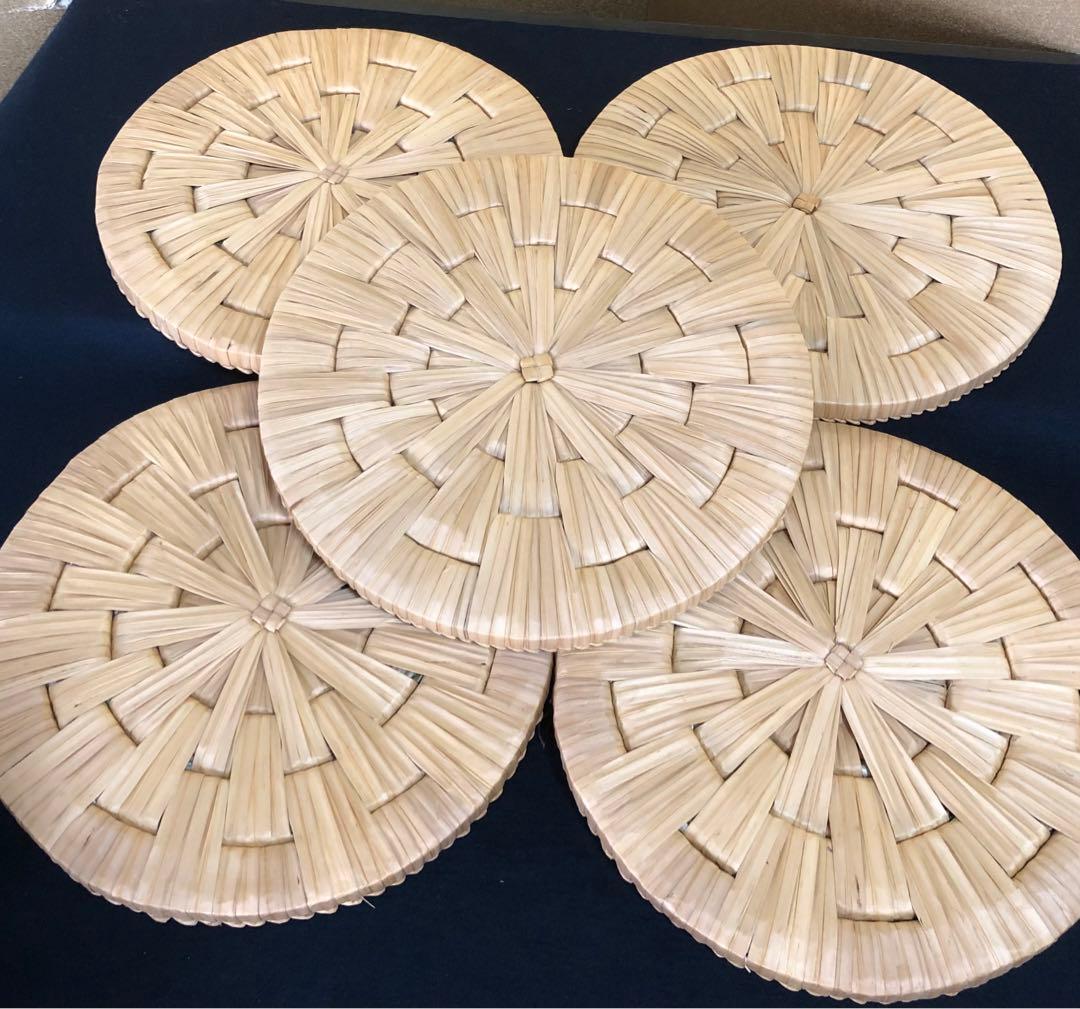 《R》茶道具 露地円座5枚組 円座 座布団 茶事 元箱　260212け2