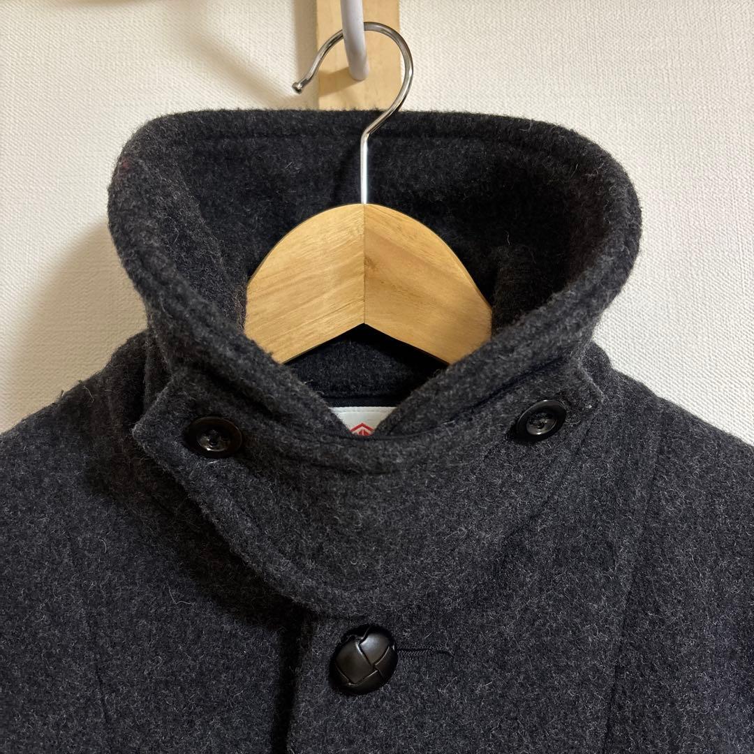 DANTON ウールモッサ　ジャケット　ダークグレー　38