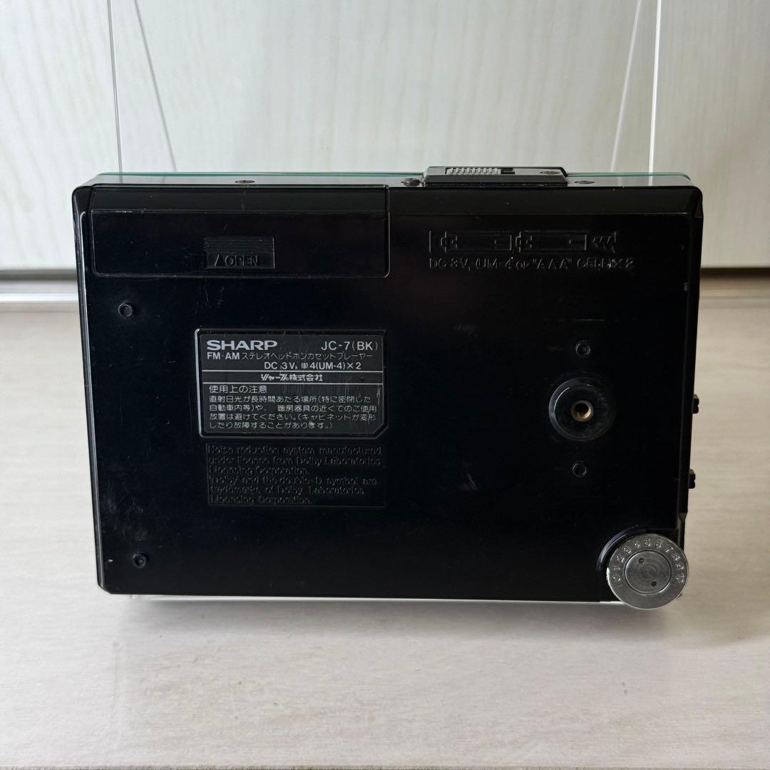 SHARP JC-7 TP-7 FM・AM ステレオヘッドホンカセットプレーヤー