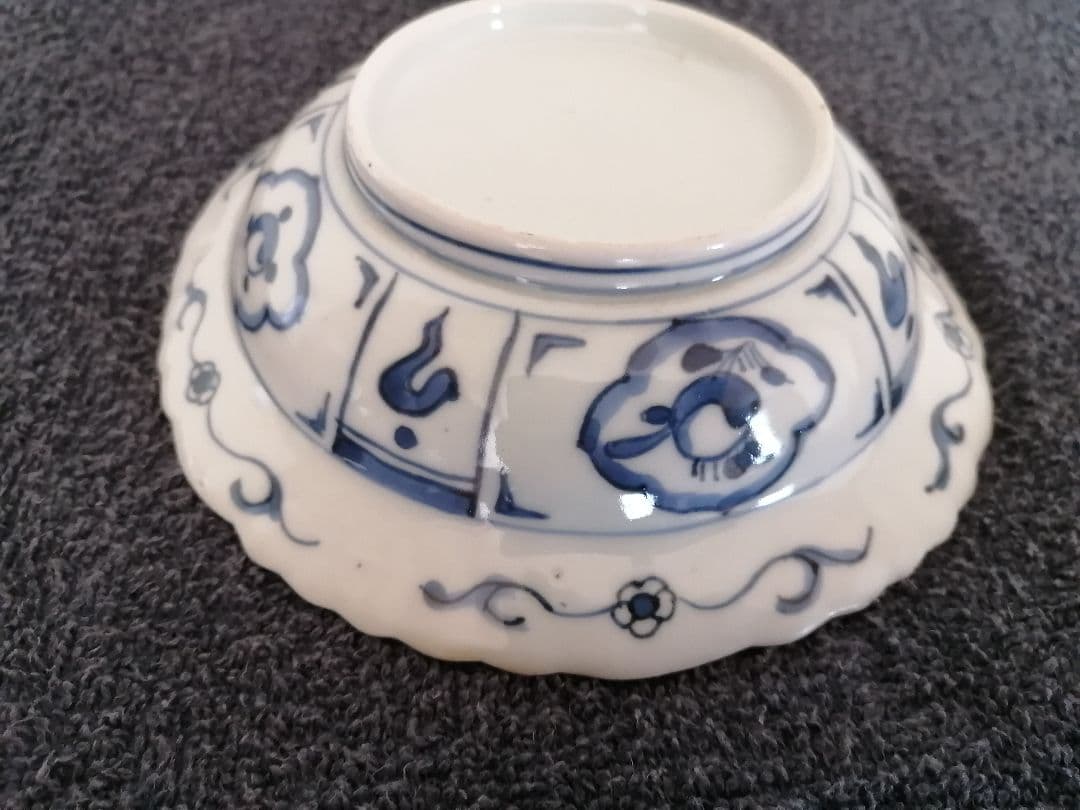 古伊万里　染付 皿 5客セット　江戸時代