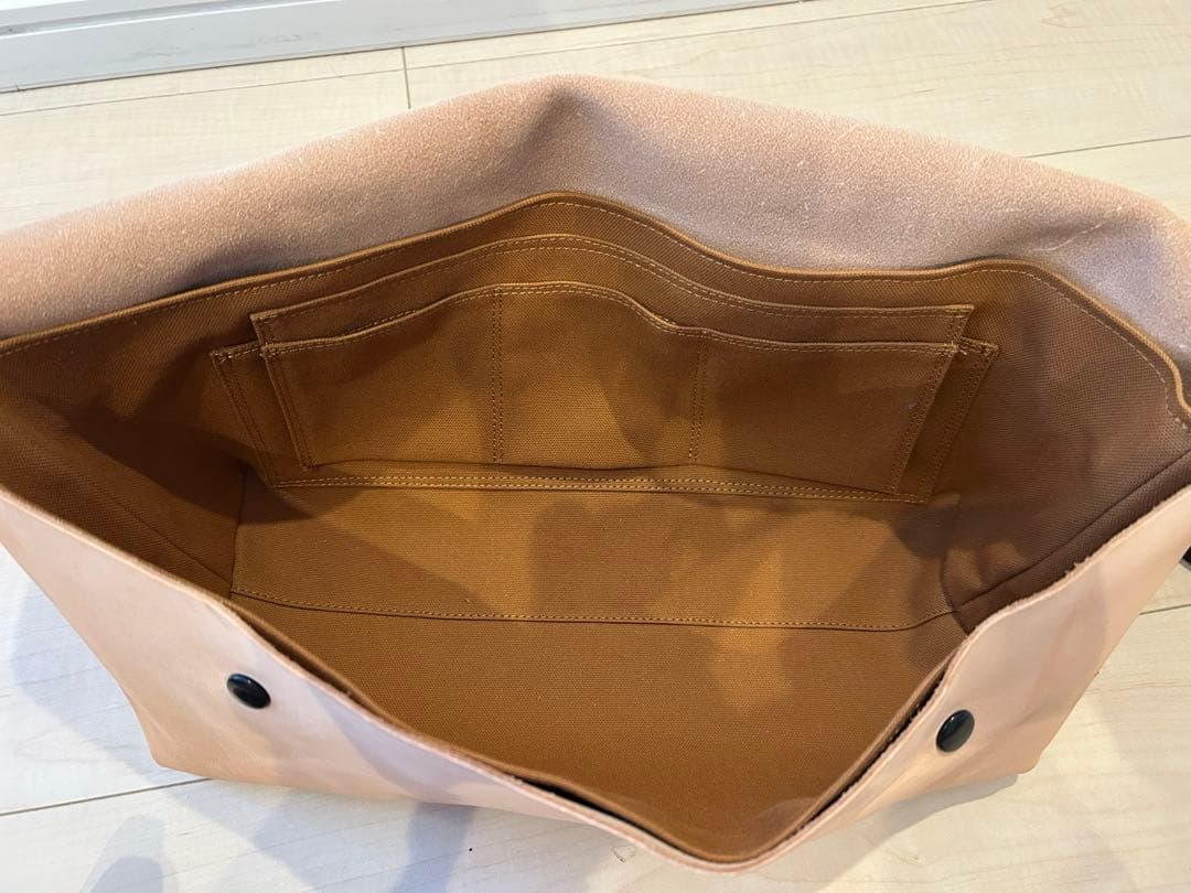 uni&co メッセンジャーバッグ M ナチュラル 専用バッグカバー付き