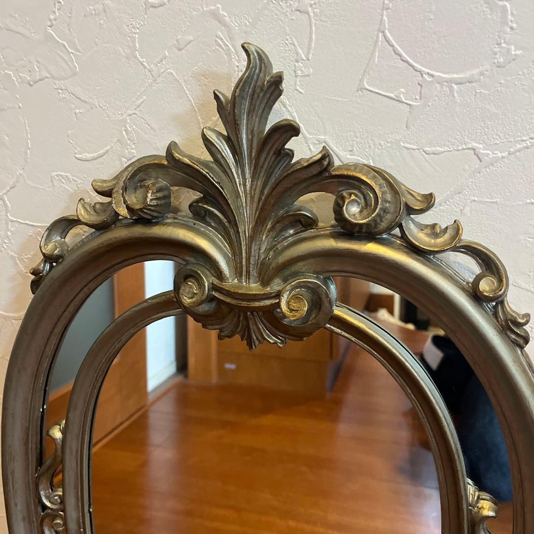 アンティーク　壁掛けミラー　鏡