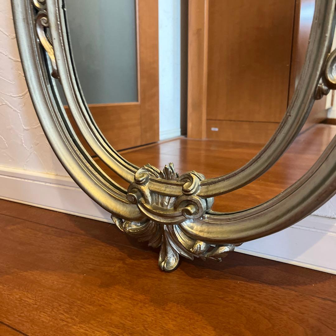 アンティーク　壁掛けミラー　鏡