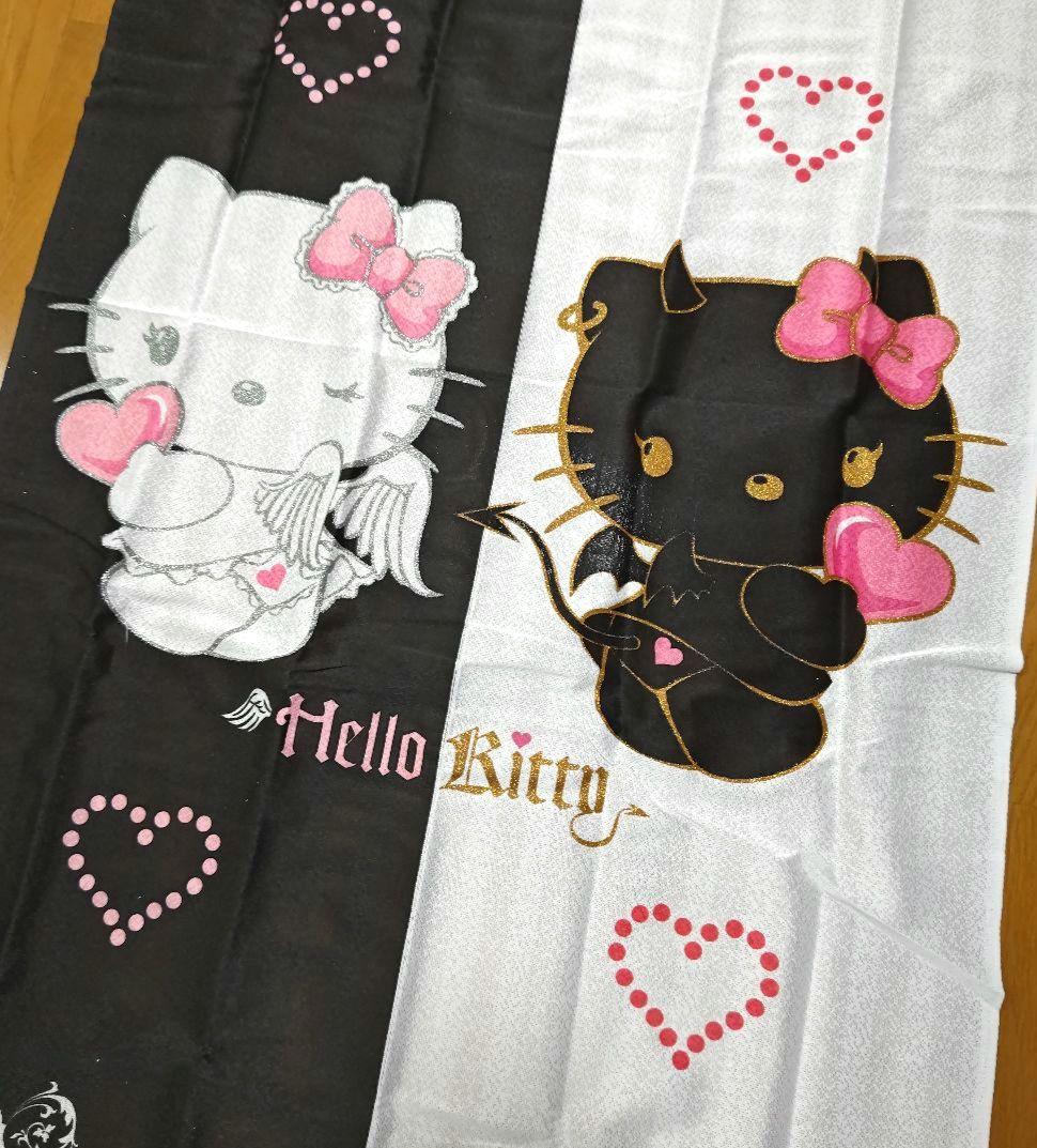 天使＆小悪魔キティ 暖簾 のれん 2007年 平成レトロ 新品未使用 激レア♪