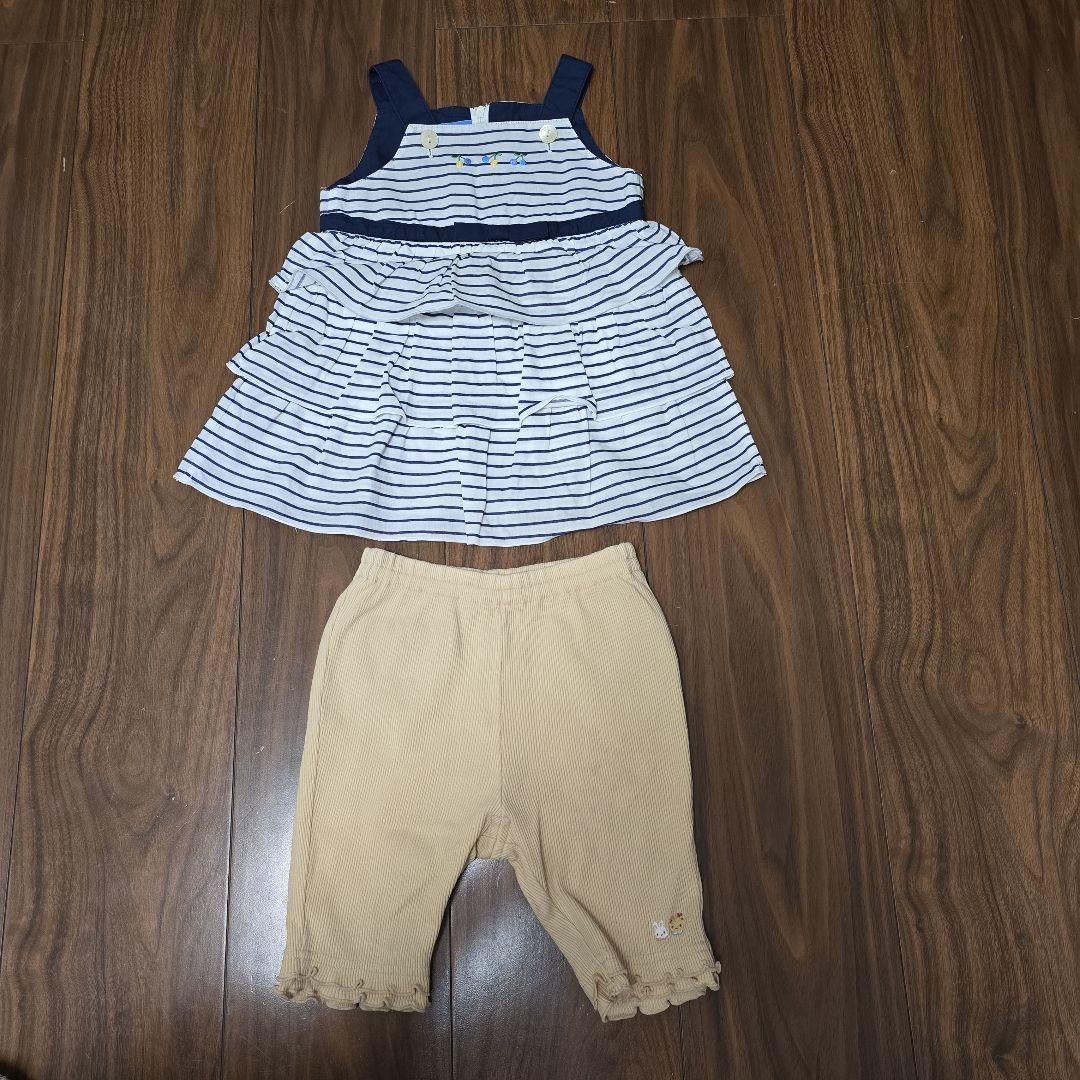 ファミリア　Tシャツ　パンツ　ワンピース　90　半袖　女の子　セット　まとめ売り