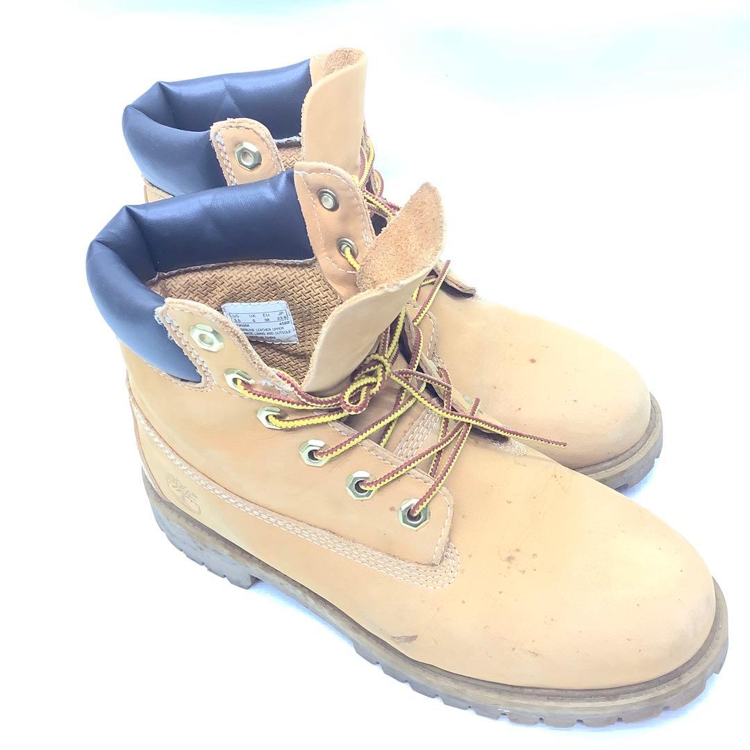 Timberland 23.5 イエローブーツ