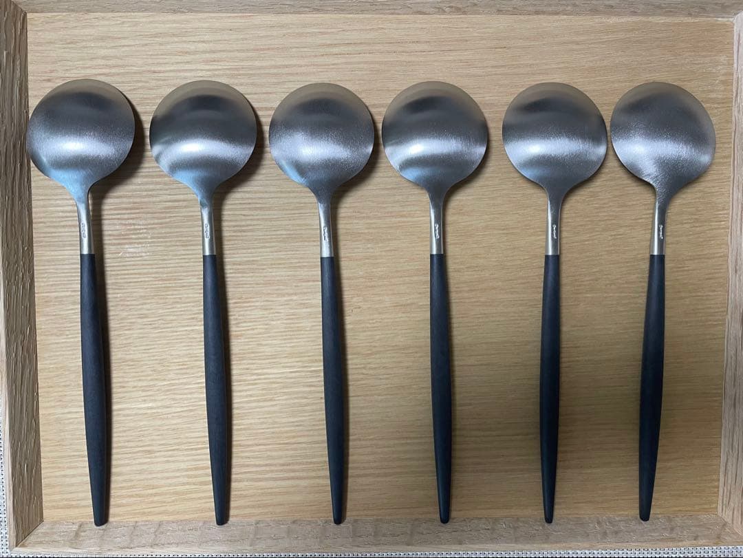 クチポールGOA ブラックシルバー 36pcsカトラリーセット ポルトガル製