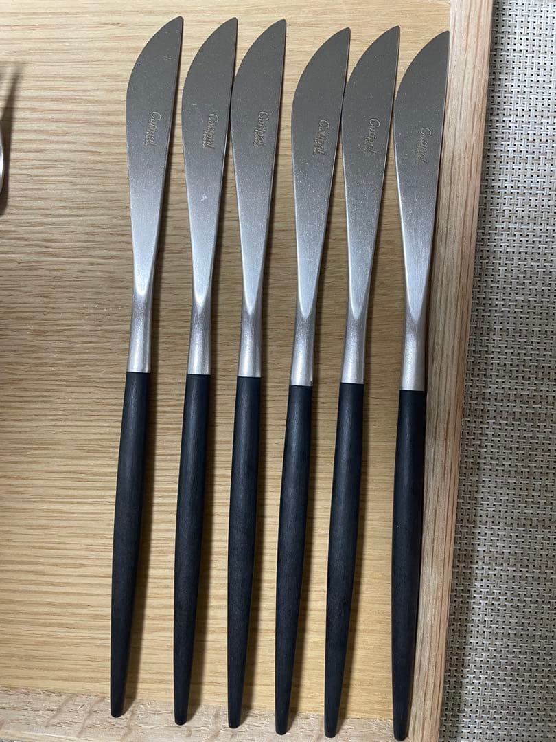 クチポールGOA ブラックシルバー 36pcsカトラリーセット ポルトガル製