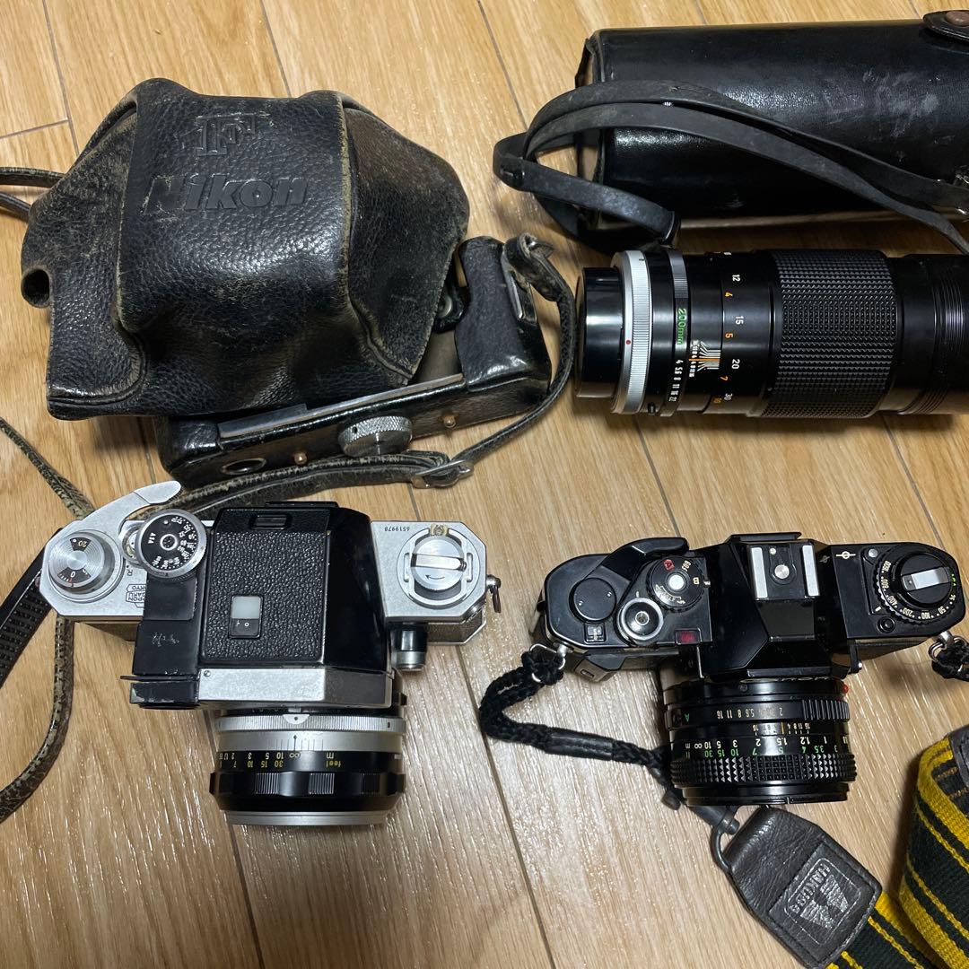フィルムカメラ　ニコンF とキャノンAV-1 セット