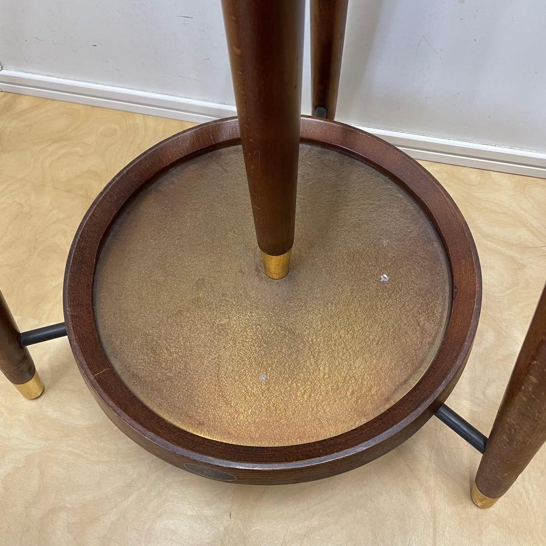 秋田木工 ポールハンガー① 木製コートハンガー 傘立て 洋服掛け ビンテージ