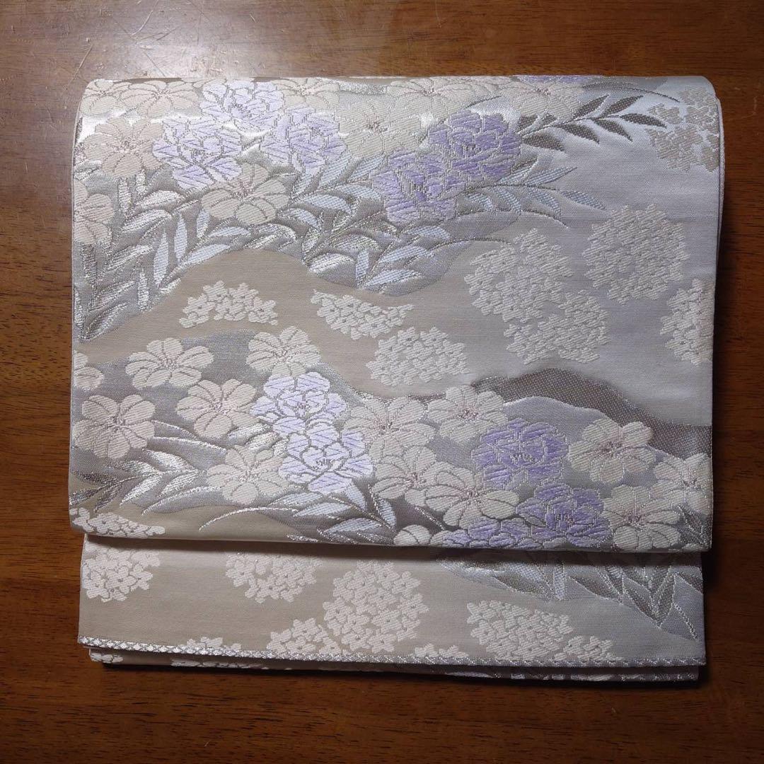 フ9995 ほぼ美品　袷　正絹　ぼかし染　訪問着　フルセット