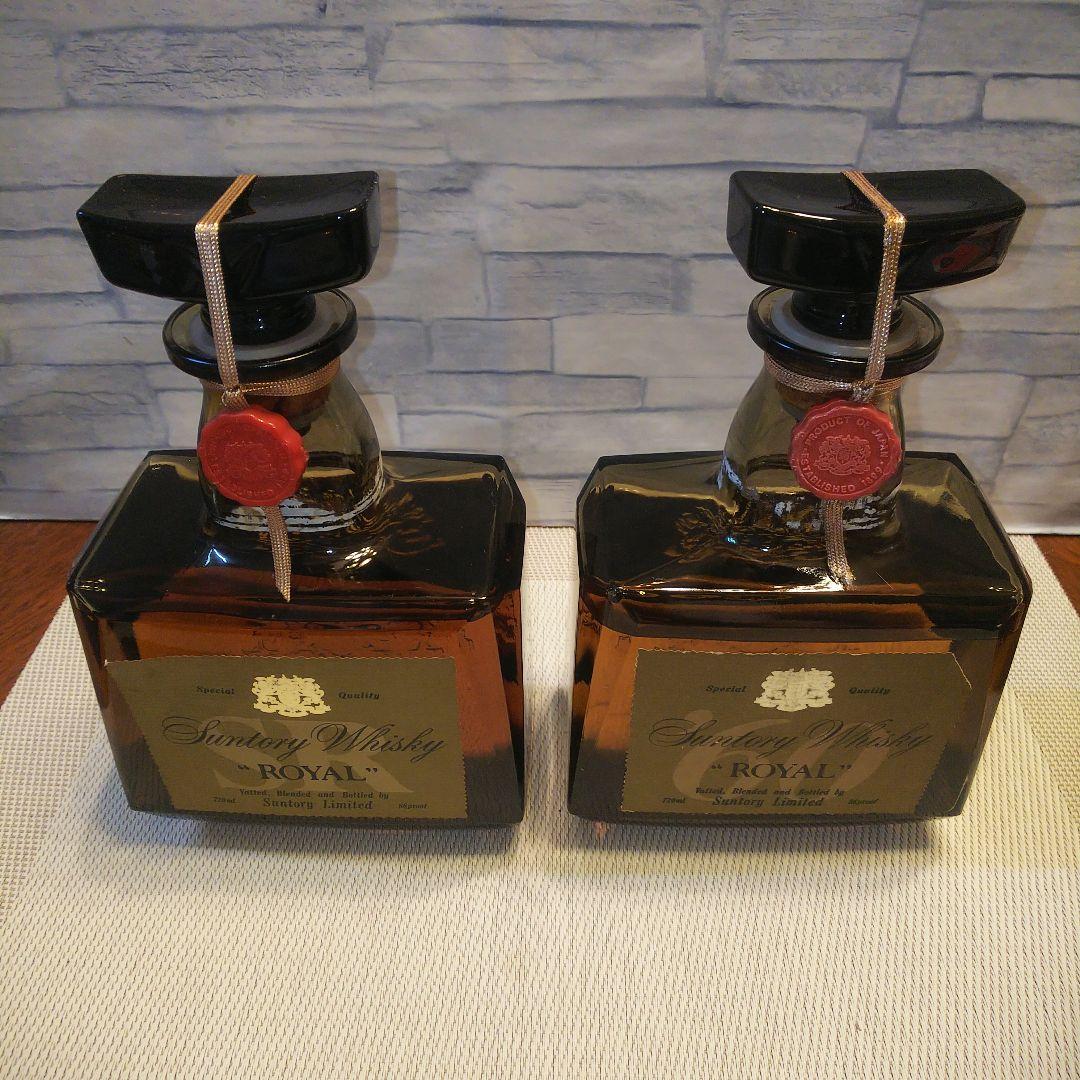 ★ 古酒 サントリーローヤル2本セット / SR & '60