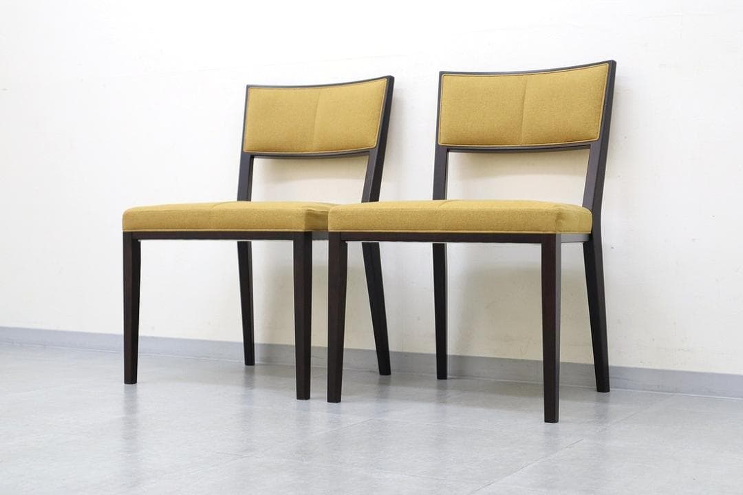 A①2脚セット 美品 TIME&STYLE ダイニングチェア 椅子 旭川家具