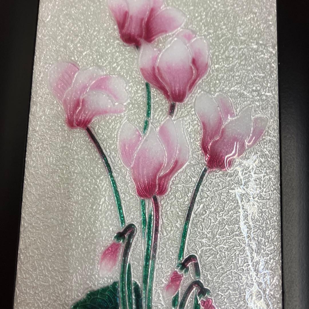 七宝焼印章小文庫シクラメン