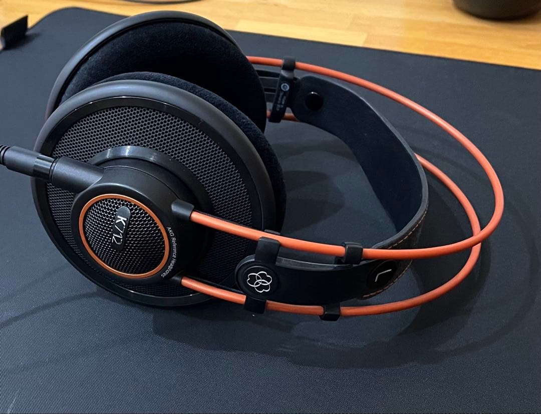 K712 PRO ブラック・オレンジ 有線ヘッドホン