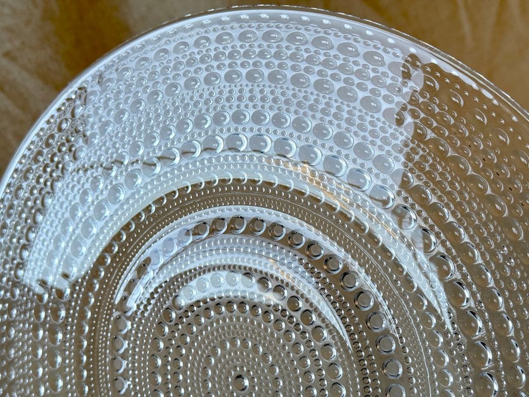 nuutajarvi Kastehelmi(クリア)ワイドプレート(32cm)