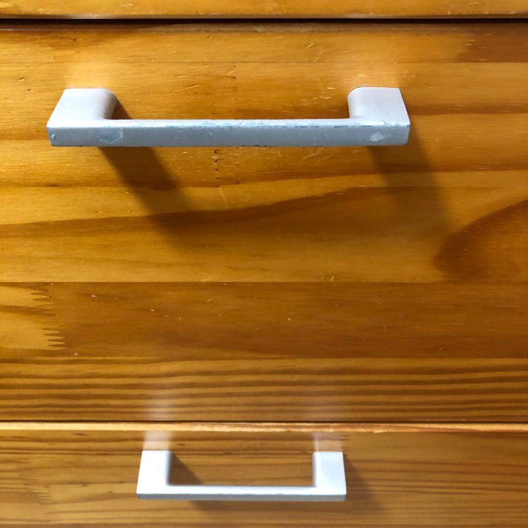 4段チェスト　天然木　バイカラー タンス 箪笥