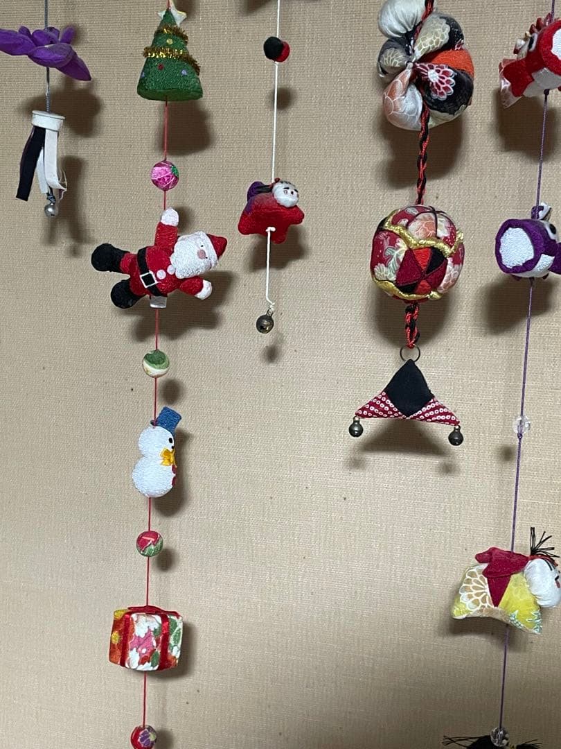 京都　ちりめん細工、吊るし飾り