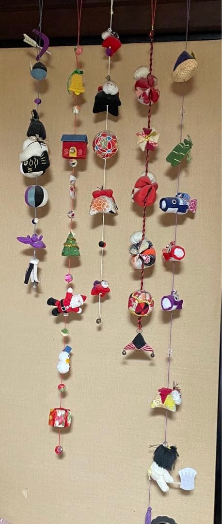 京都　ちりめん細工、吊るし飾り