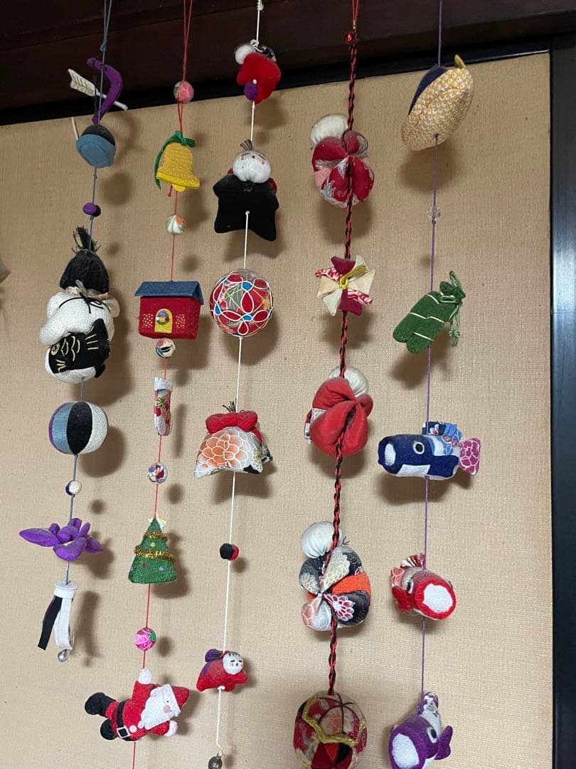 京都　ちりめん細工、吊るし飾り