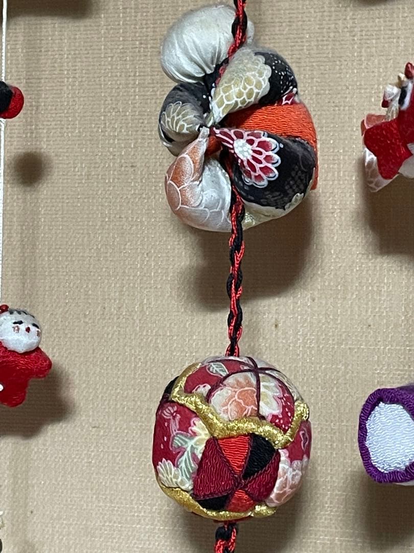 京都　ちりめん細工、吊るし飾り