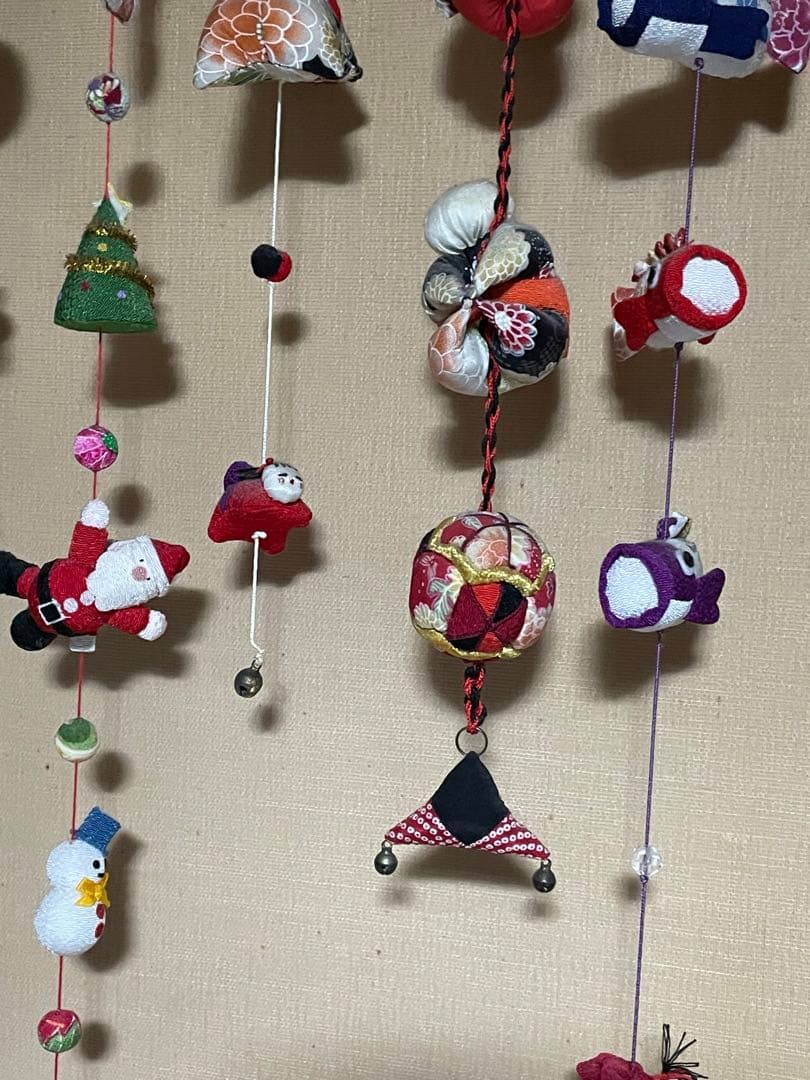 京都　ちりめん細工、吊るし飾り