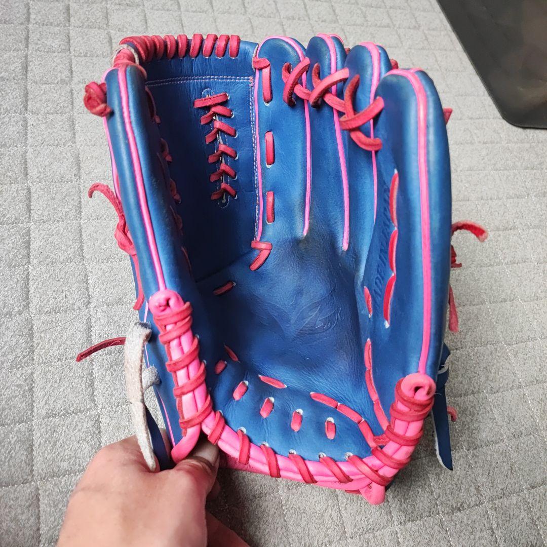 美品 Z'ZOOM 野球 軟式グローブ 投手用 小指2本