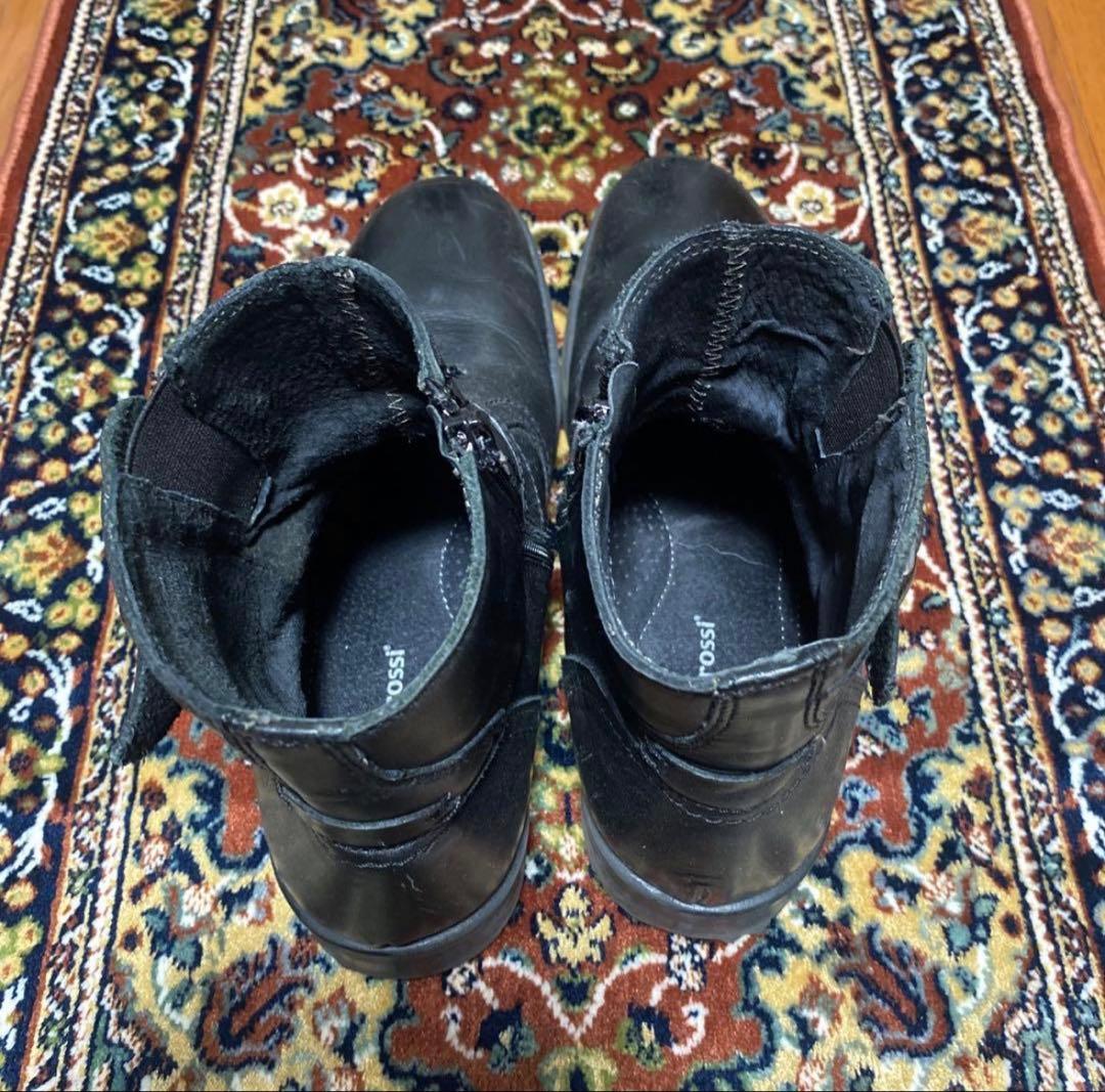 靴 Y2K black engineer boots