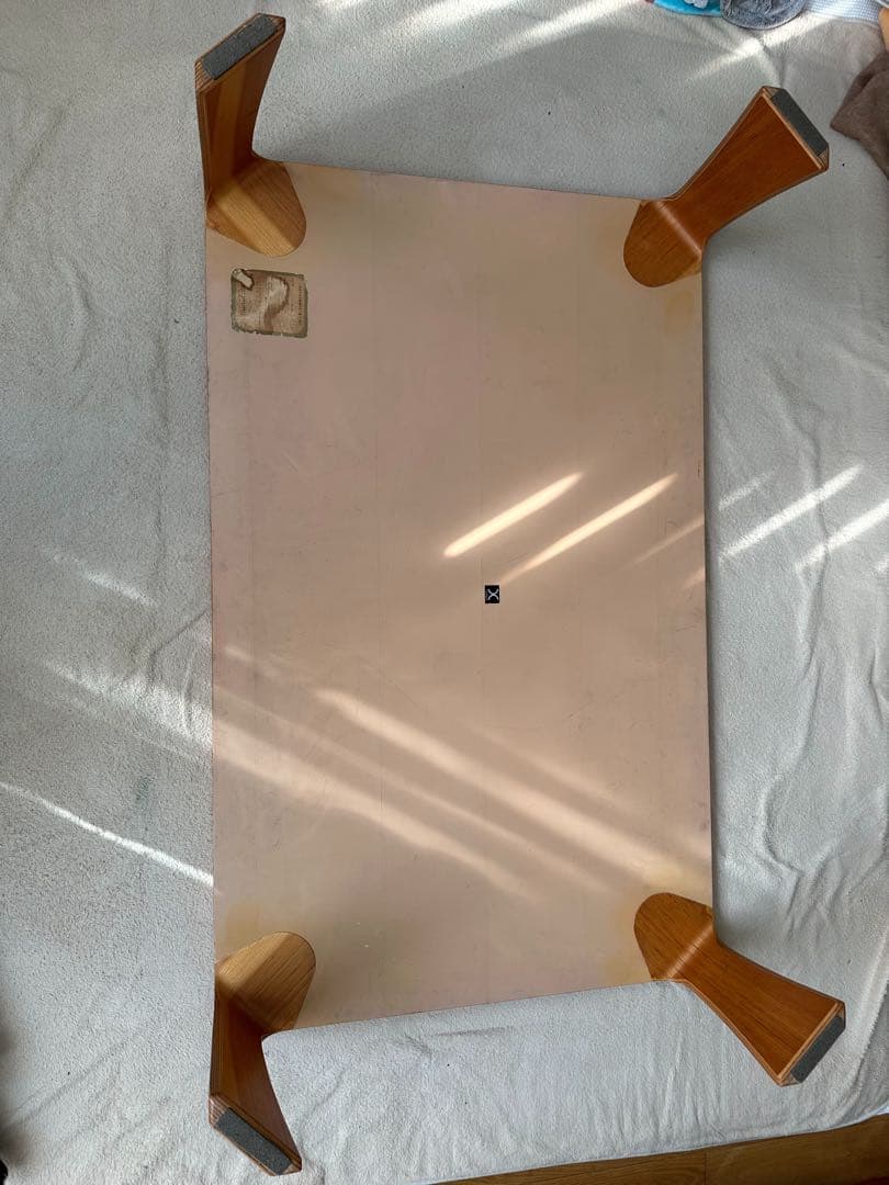 天童木工　座卓　テーブル　曲木