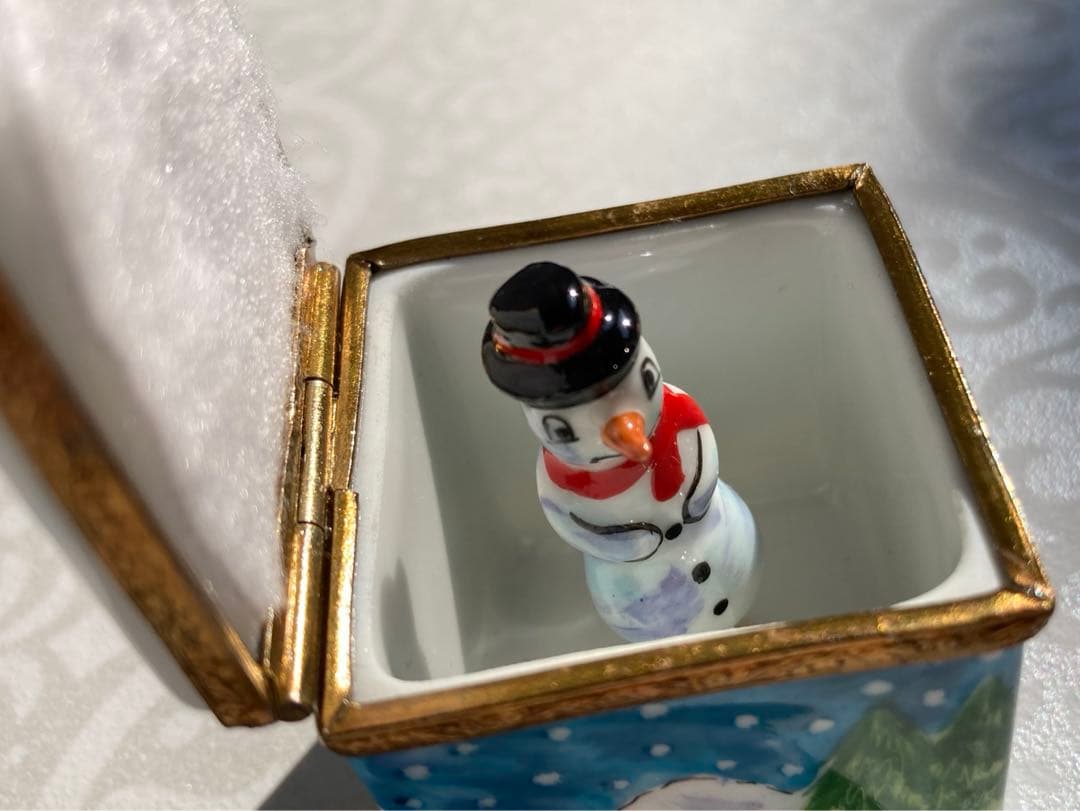 リモージュボックス　クリスマス　man 雪だるま
