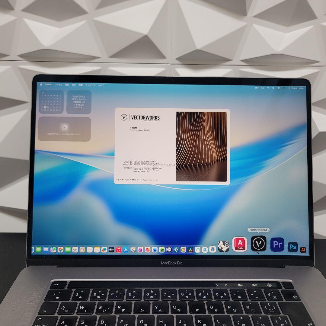 美品 MacBook Pro 16インチ i9 16/1TB CAD&3D設計