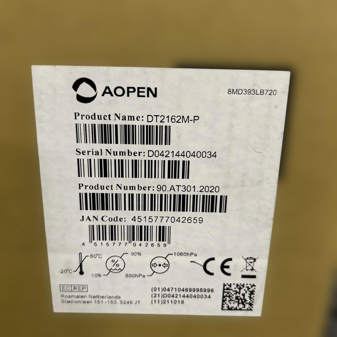 新品未使用品　21.5インチモニター　AOPEN DT2162M-P