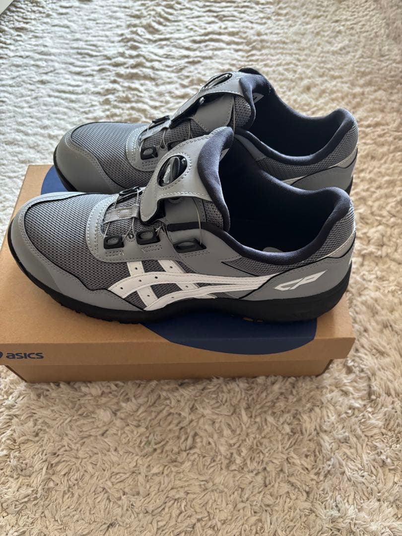 新品アシックスWIN JOB CP209 BOA安全靴 グレー/ホワイト27㎝