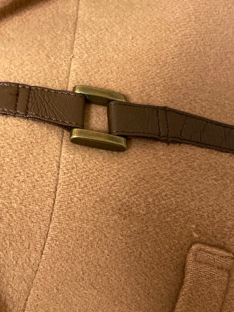 バーバリー　ノバチェック　ウール　コート　ロゴ刺繍