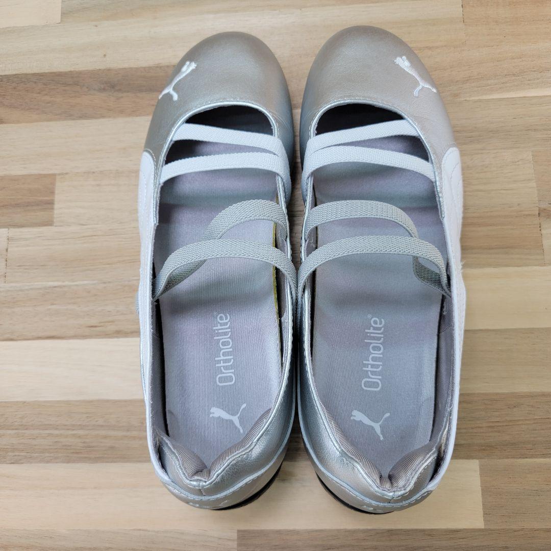 プーマ スピードキャット バレエ プーマ メタリック シルバー 24cm