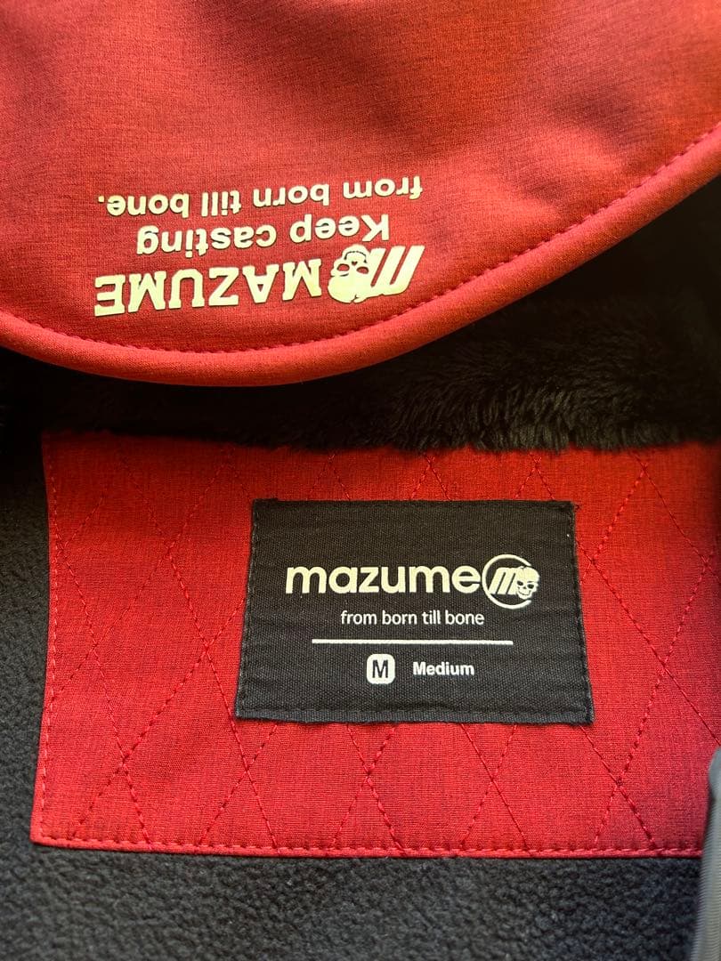 MAZUME フィッシングジャケット M レッド