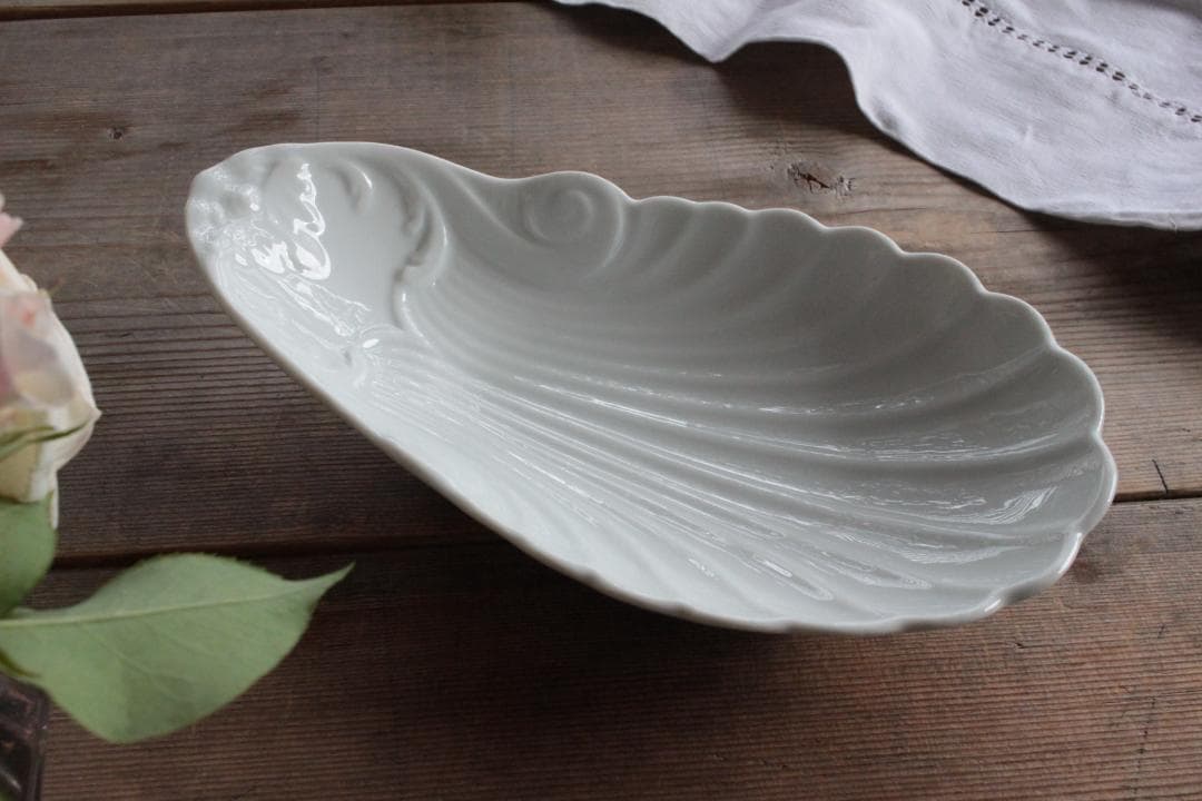 【F】シェル型ラヴィエプレート/フランスアンティーク食器