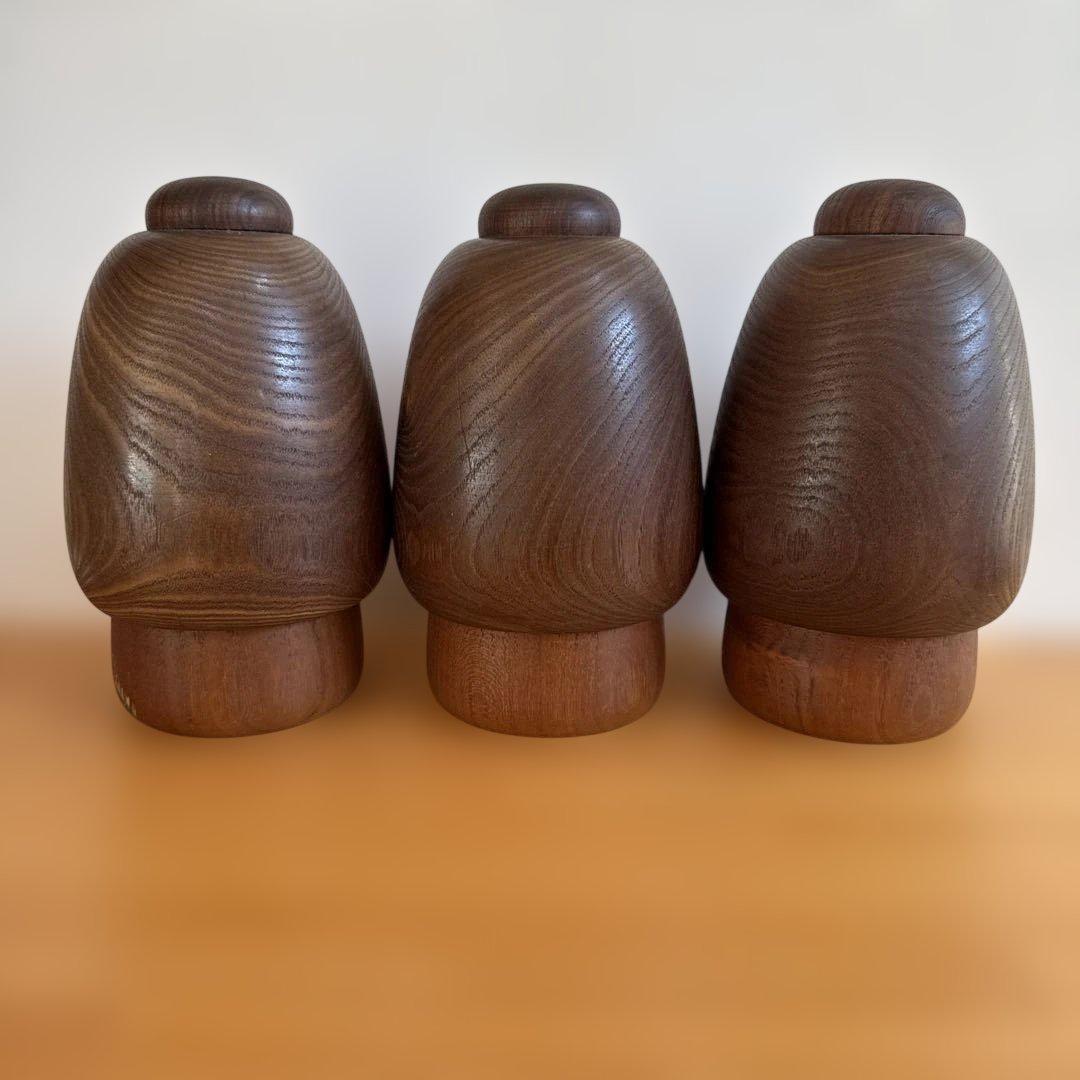 創作こけし　おかっぱ童女　松竹梅 竹田大介作　３点セット