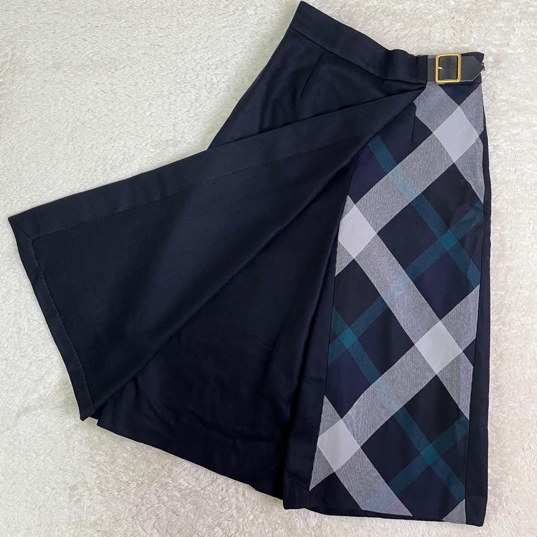 ブルーレーベルクレストブリッジボタニーサージガウチョパンツウール38サイズ