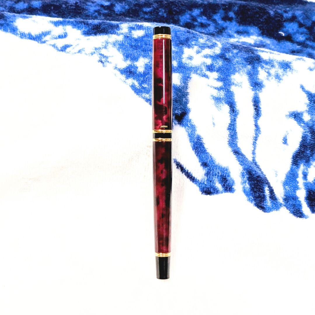 未使用品　レア初期型 パイロット グランセ ルビーレッドマーブル 万年筆 F