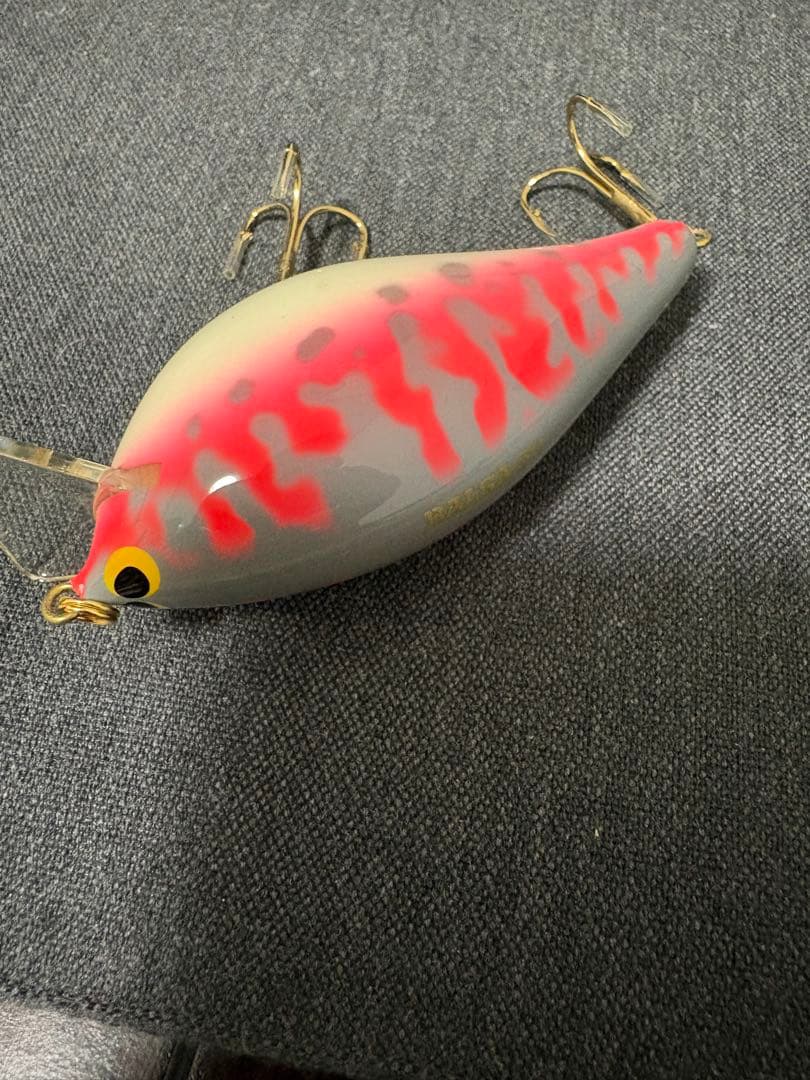 バルサ50クランクベイトオリジナルグレーコーチ　則サイン入