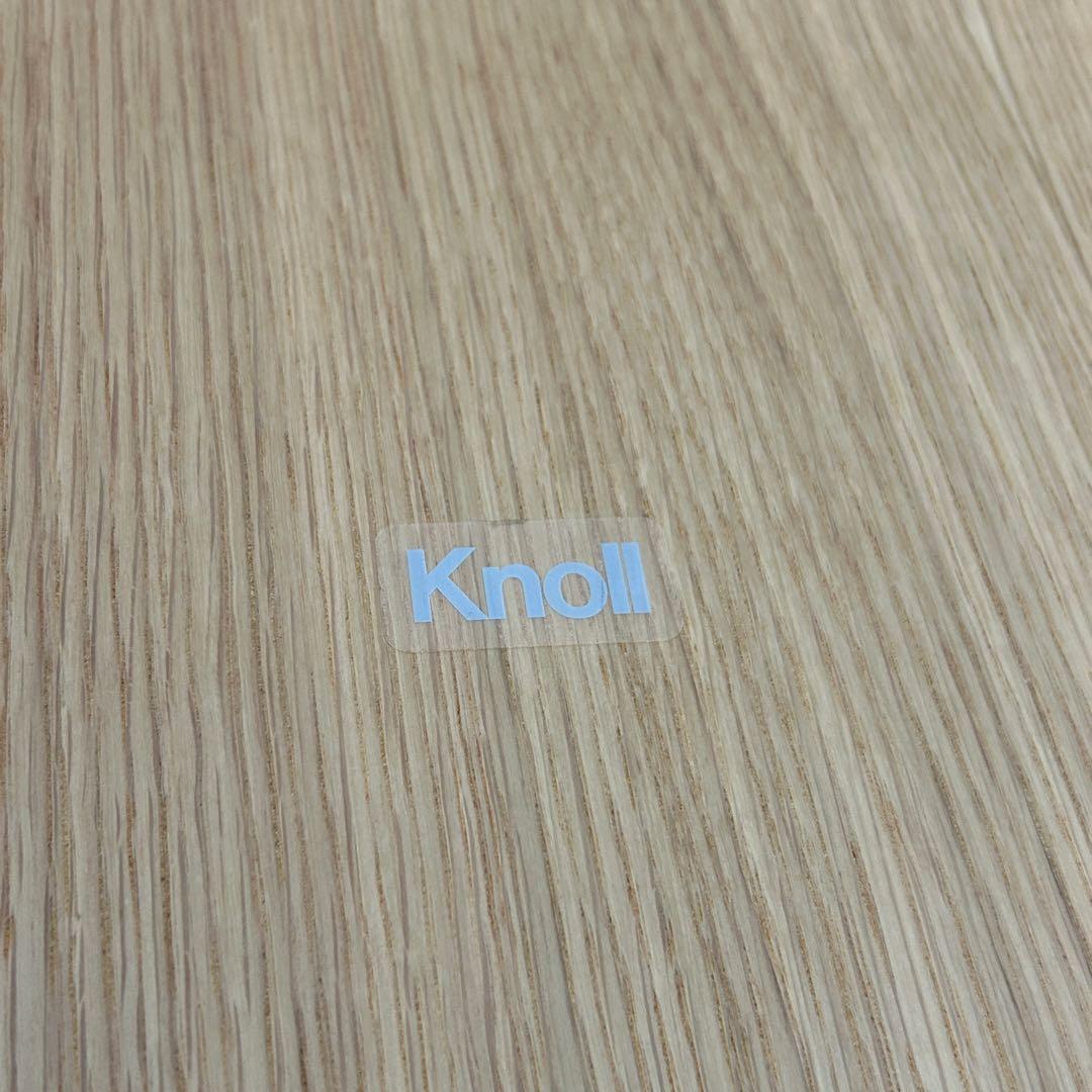 ①Knoll/ノル トボガン プルアップテーブル　ホワイトxホワイトオーク