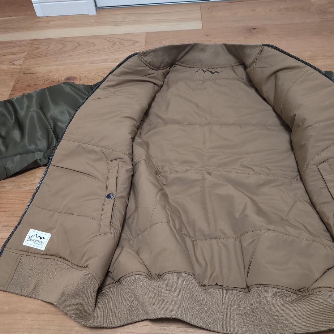 MANASTASH/マナスタッシュ/リバーシブルナイロンバーシティジャケットL