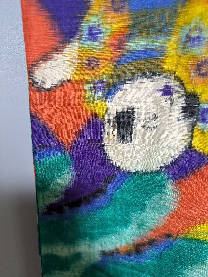 03ck100 銘仙 人物柄 希少 アンティーク リメイク 素材材料