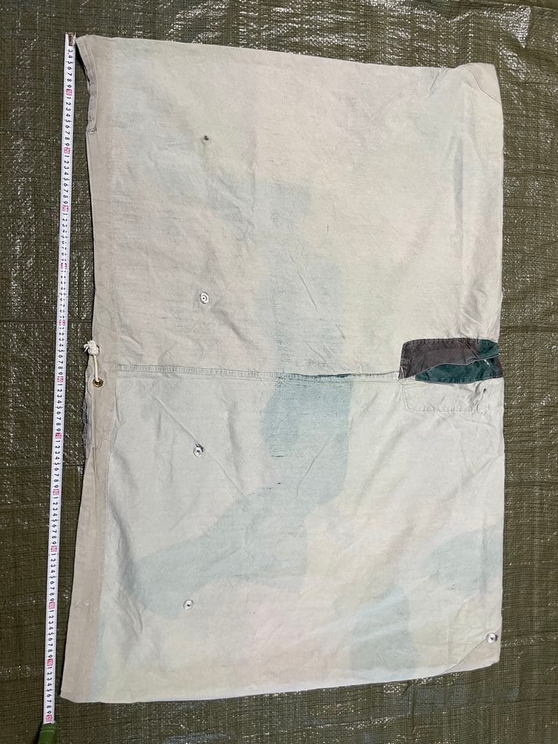 お*い様 スウェーデン軍　軍幕　パズルカモ迷彩 コットン 三角テント