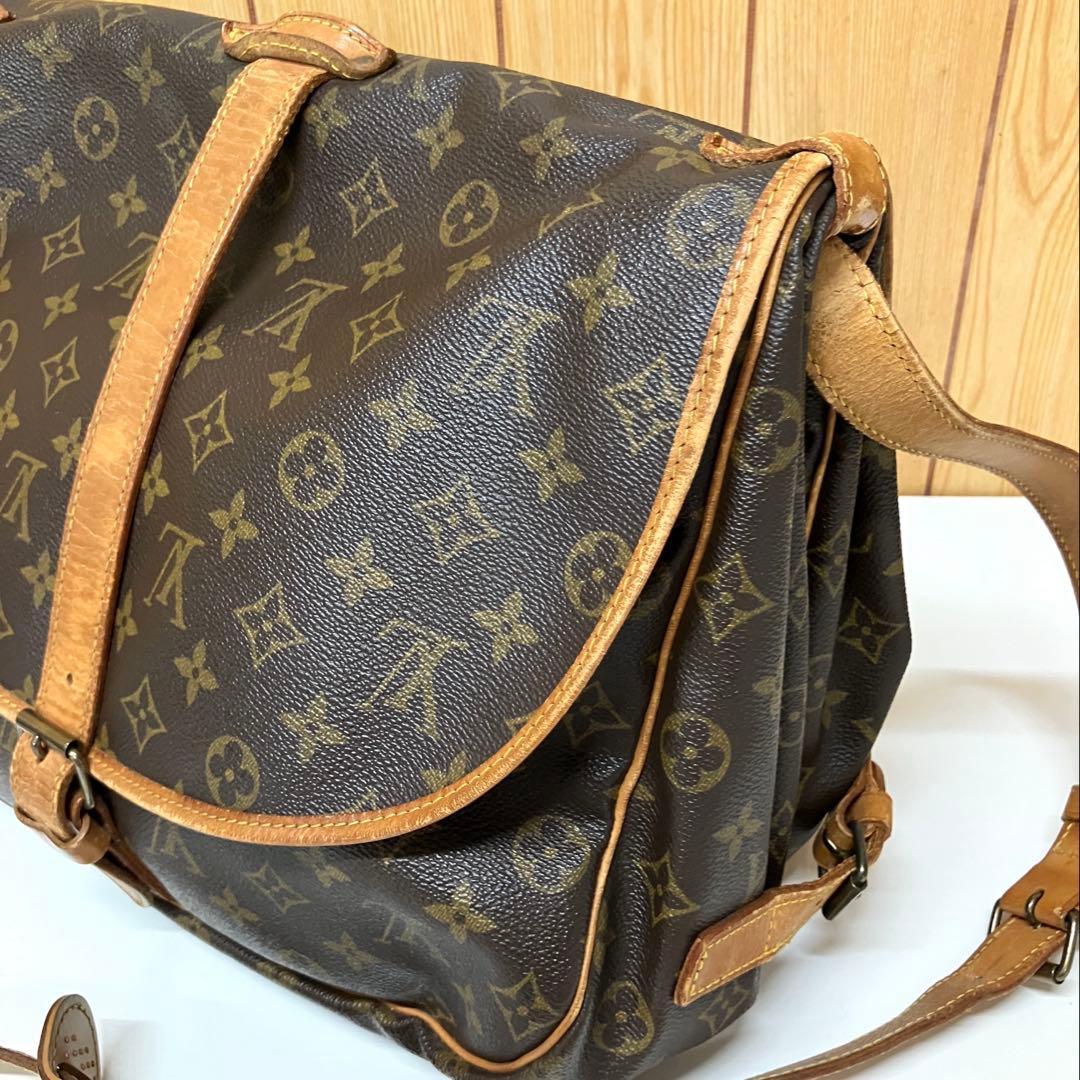 ES114 LOUIS VUITTON ルイヴィトン ソミュール35 モノグラム