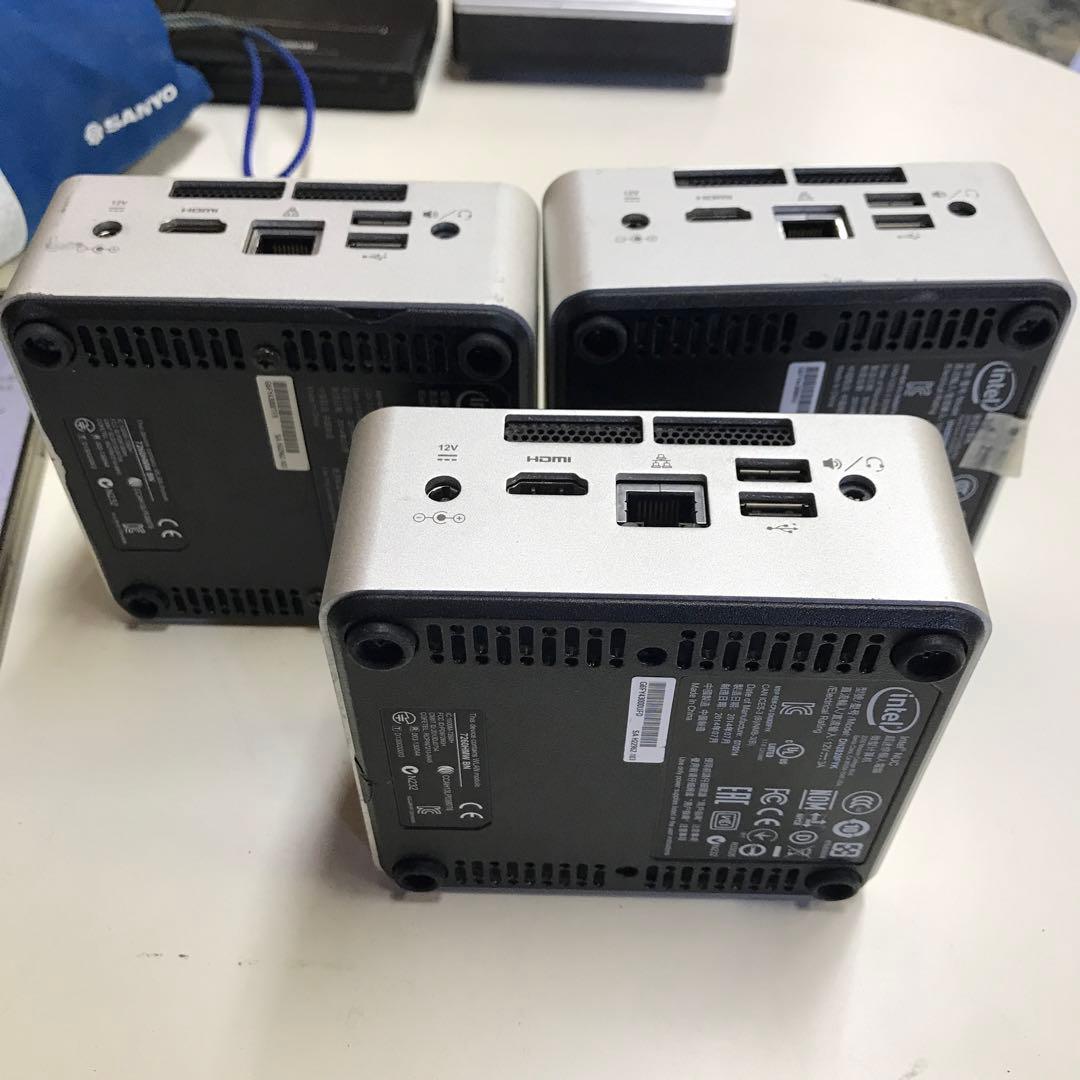 Intel NUC ミニPC 3個