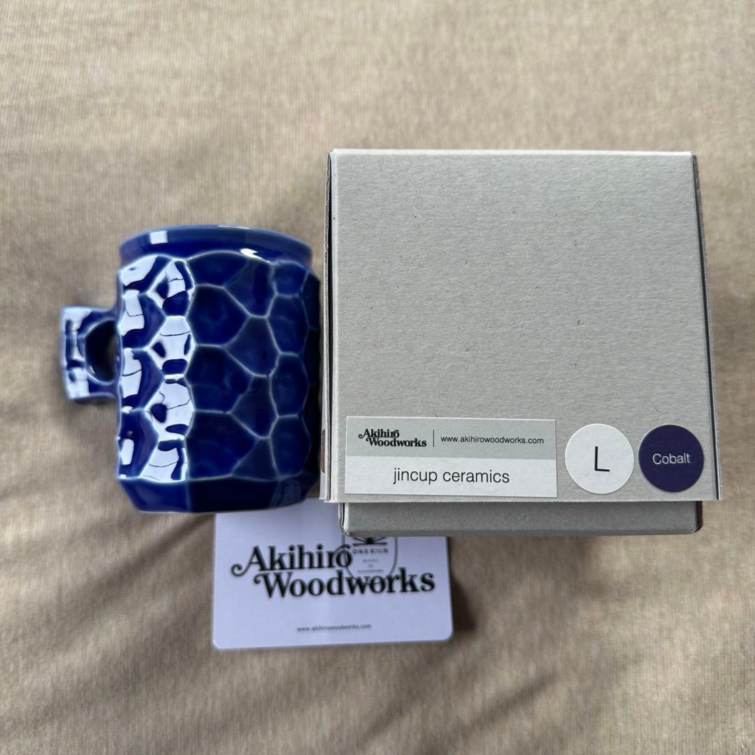 L新品 AKIHIRO WOODWORKS JINCUP セラミック ブルー